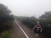 It was Judy's first time to join the mountain trail race.